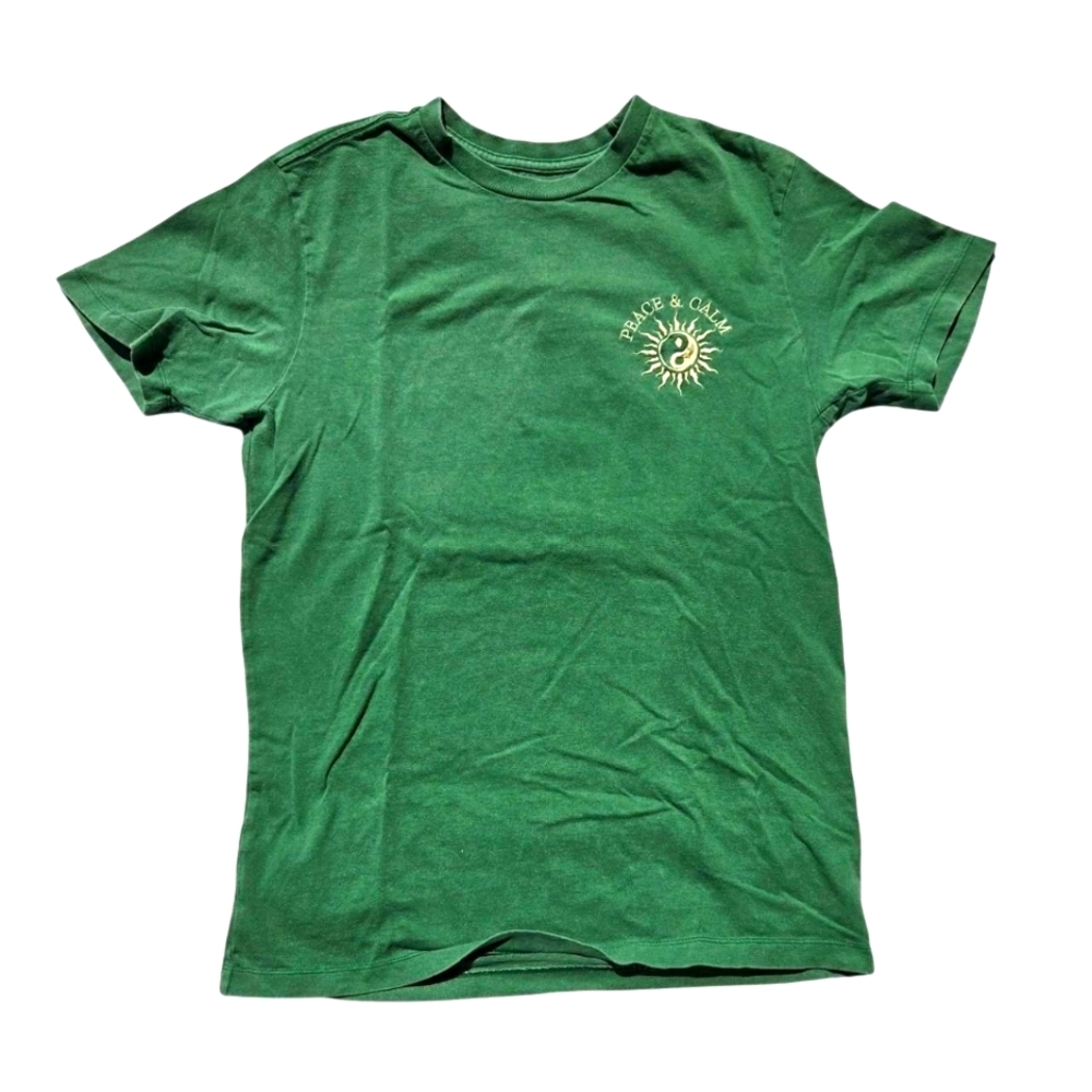 Green embroidered shirt